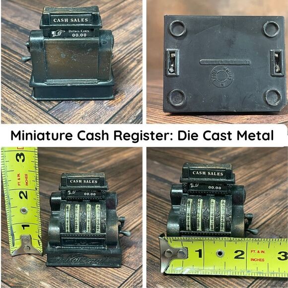 Vintage Die-Cast Pencil Sharpeners – Cash Register, Gaming Machine & Typewriter - Picture 3 of 7